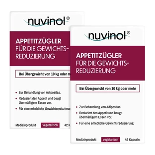 nuvinol appetite suppressant capsules double pack 2X42 pcs