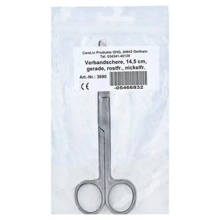 Bandage scissors Straight 14.5 cm stainless 1 pc
