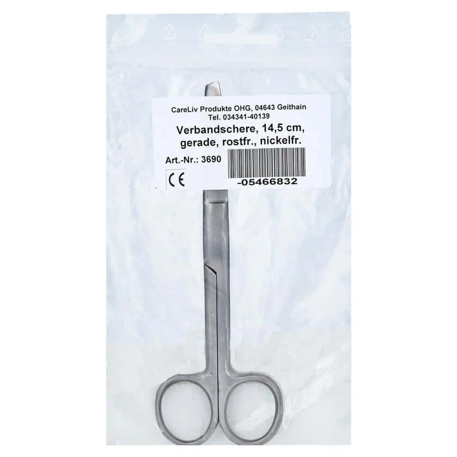 Bandage scissors Straight 14.5 cm stainless 1 pc
