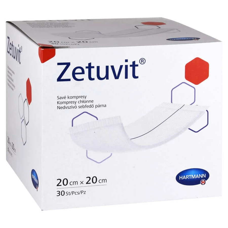 Zetuvit absorbent pads non-sterile 20x20 cm 30 pcs.