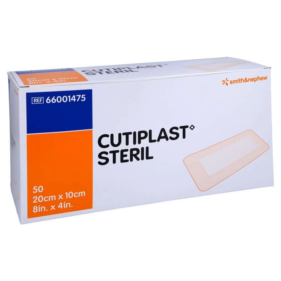 Cutiplast Sterylny opatrunek na rany 10x20 cm 50 szt.: ceny i cechy