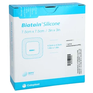 Biatain Silicone Foam Dressing 7.5x7.5 Cm 10 pcs.
