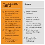 Vitamin D3 Köhler 2,000 IU 20 St