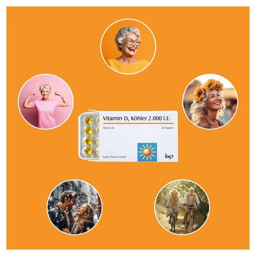 Vitamin D3 Köhler 2,000 IU 20 St