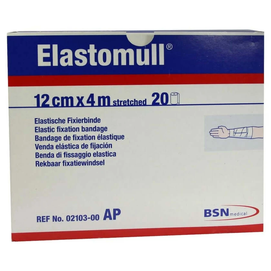 Elastomull 12 cmx4 m 2103 elastisch fixatieverband 20 st.