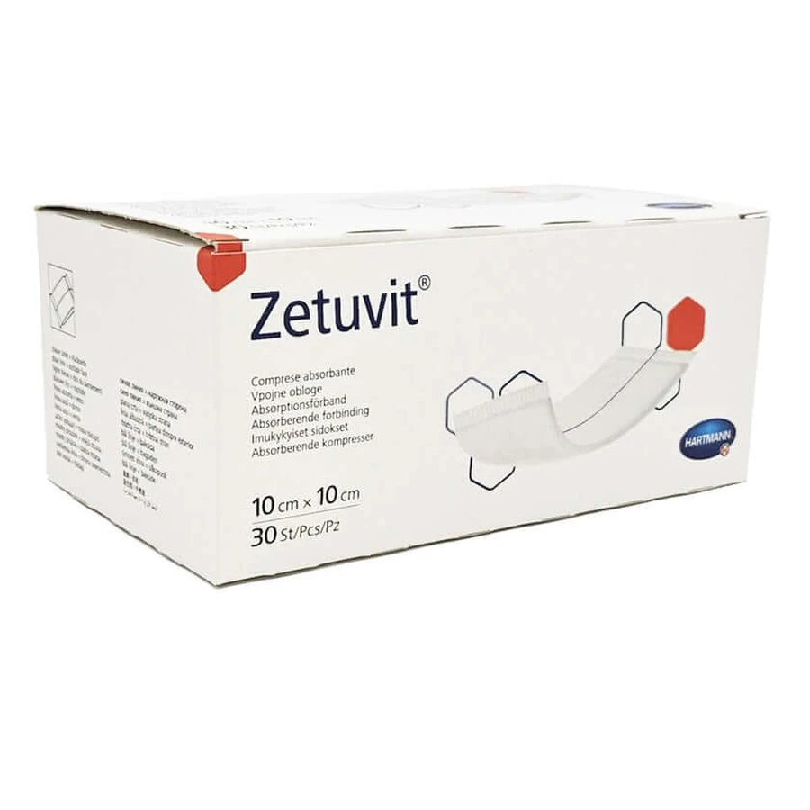 Zetuvit absorbent pads non-sterile 10x10 cm 30 pcs.
