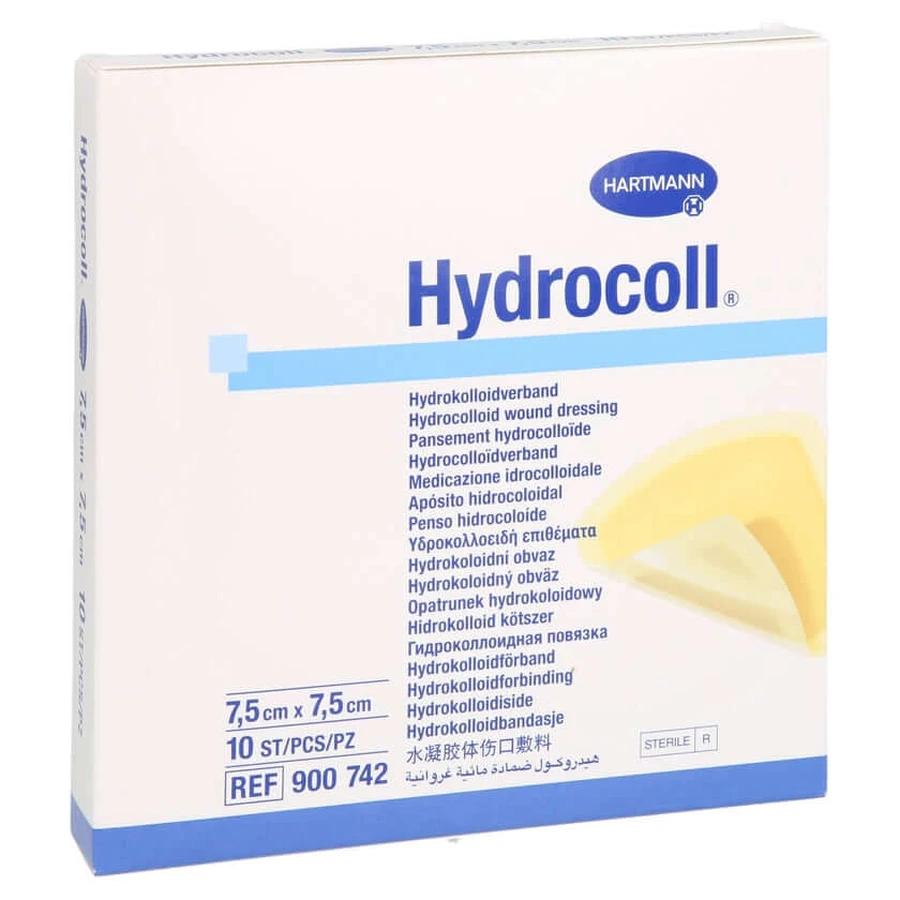 Hydrocoll wound dressing 7.5x7.5 cm 10 pcs.