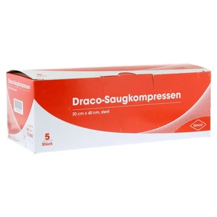 Absorbent pads sterile 20x40 cm Draco 5 pcs.