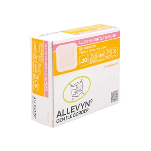 Allevyn Gentle Border 7,5x7,5 cm Foamv 10 uds.