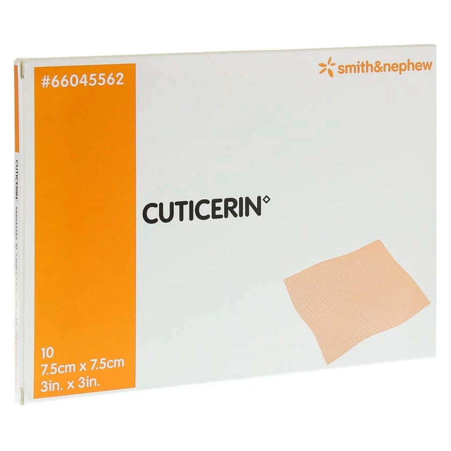 Cuticerin 7.5x7.5 cm gauze with ointment coating 10 pcs.