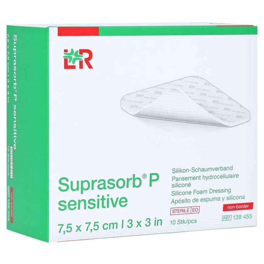 Suprasorb P Sensible espuma PU v.no boro 10 unid.