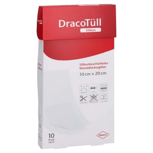 DracotÜll Silik.10x20cm Silicone coating wound cont.onl 10 pcs.