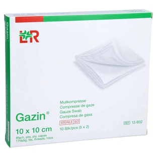 Gazin gauze comp.10x10 cm sterile 8 fold 5X2 pcs.