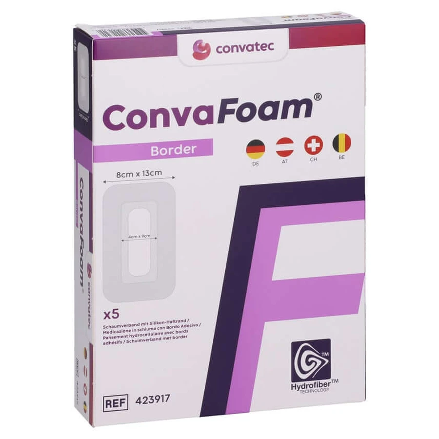 Convafoam foam dressing Border 8x13 Cm 5 pcs.