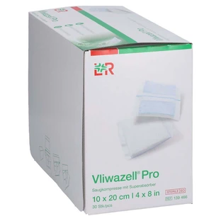 Vliwazell Pro Superabsorb.compress.sterile 10x20 Cm 30 pcs.