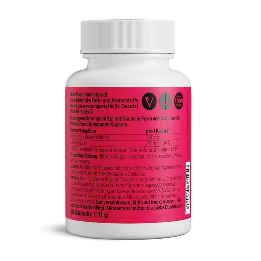 Pre-nad+ Nicotinamide Riboside Chloride Kps.zeinpharma 30 pcs.