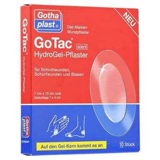 Gotac hydrogel plaster 7x10 cm sterile 10 pcs.