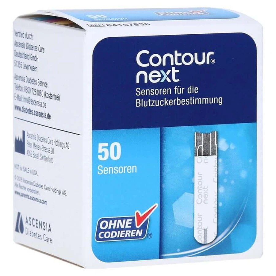 Bandelettes réactives Contour Next sensors 50 pcs