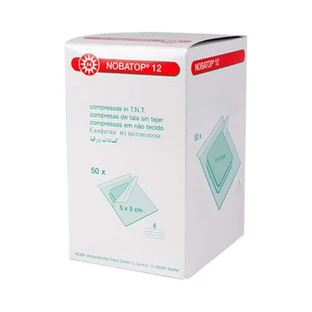 Nobatop 12 compresses 5x5 cm sterile 50X2 pcs.