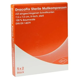 Dracofix PEEL compresses sterile 7.5x7.5cm 8x5x2 pcs.