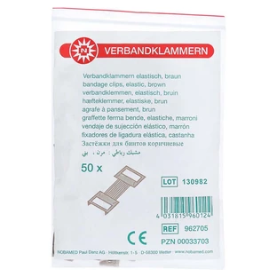 Bandage clips brown 50 pcs