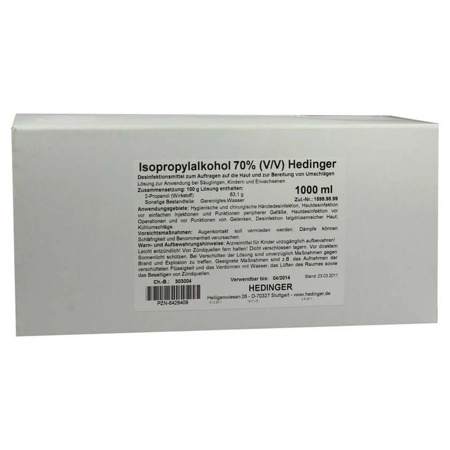 Isopropylalkohol 70% Hedinger 1000 ml