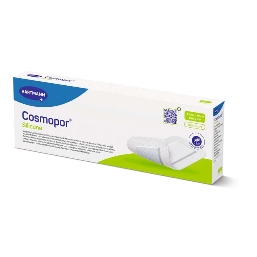 Cosmopor Siliconen Wondverband 10x35 cm 10 st.