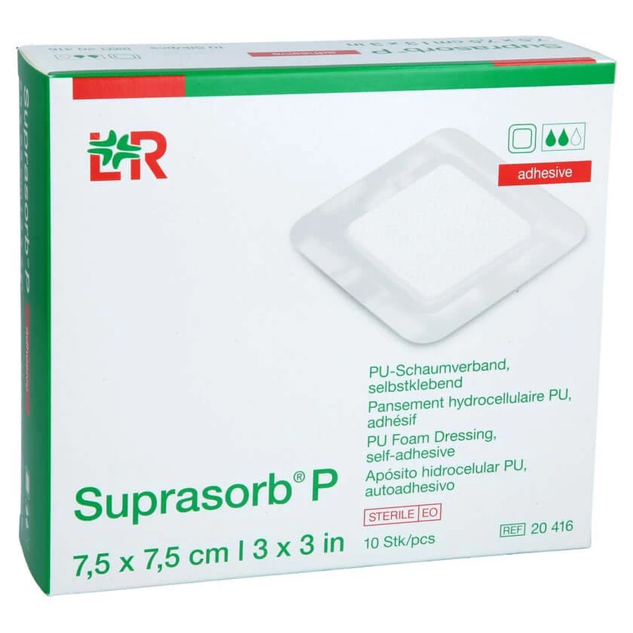 Suprasorb P Pu-mousse autocollante 7,5 10 pcs.