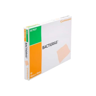 Bactigras Antiseptische Paraffingaze 10x 10 St