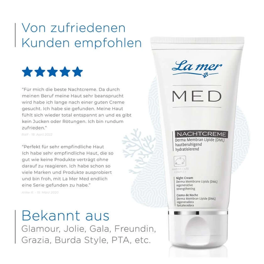 La mer MED Nachtcreme ohne Parfum 50 ml