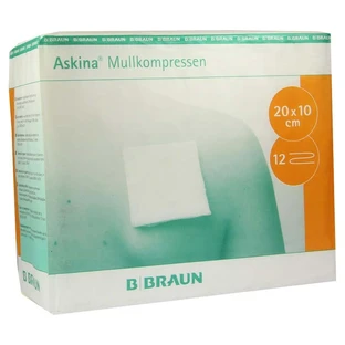 Askina gauze compresses 10x20 cm non-sterile 100 pcs.