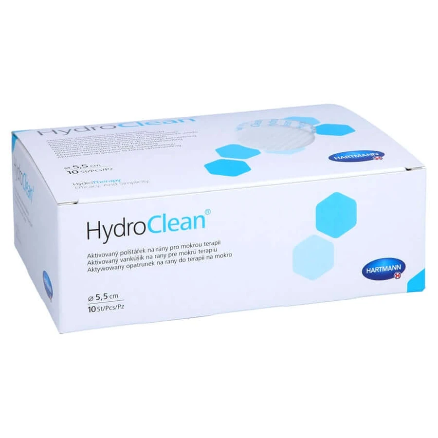 Hydroclean compresses 5.5 cm round sterile 10 pcs.