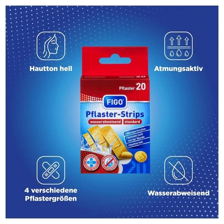 FIGO plaster strips water-repellent standard 20 pcs.