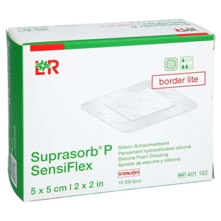 Suprasorb P Sensiflex Border Lite 5x5cm 10 St