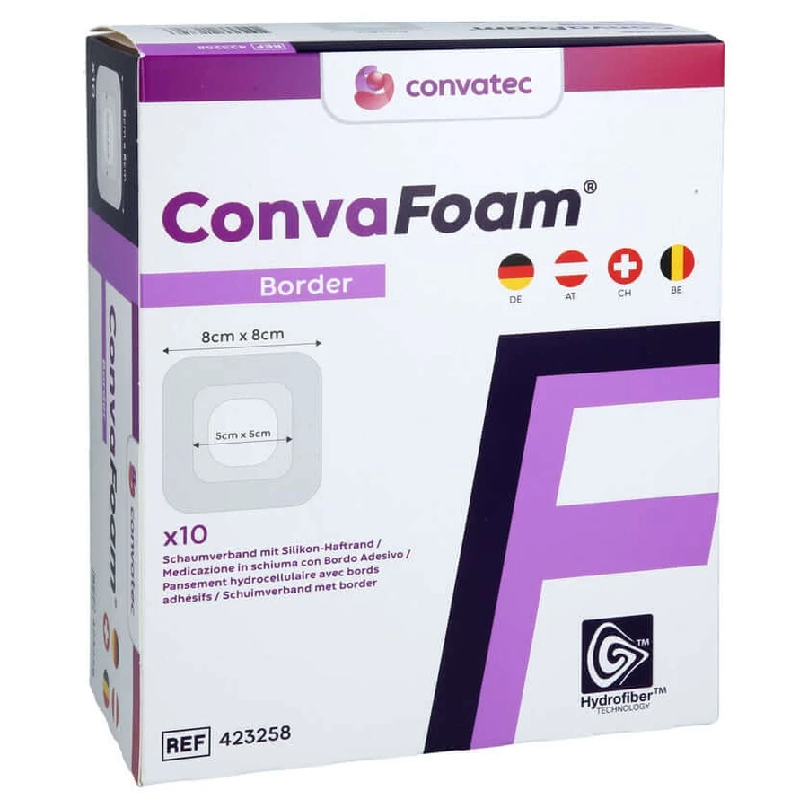 Convafoam Foam Bandage Border 8x8 Cm 10 pcs.