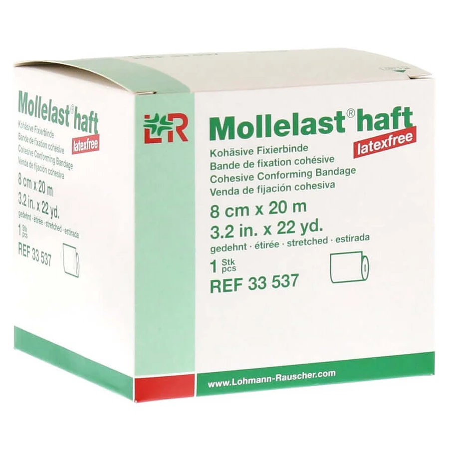 Mollelast vendas adhesivas sin látex 8 cmx20 1 ud.