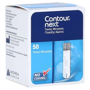 Bandelettes réactives Contour Next sensors 50 pcs