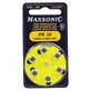 Batterijen voor hoortoestellen Maxsonic PR10 6 stuks.