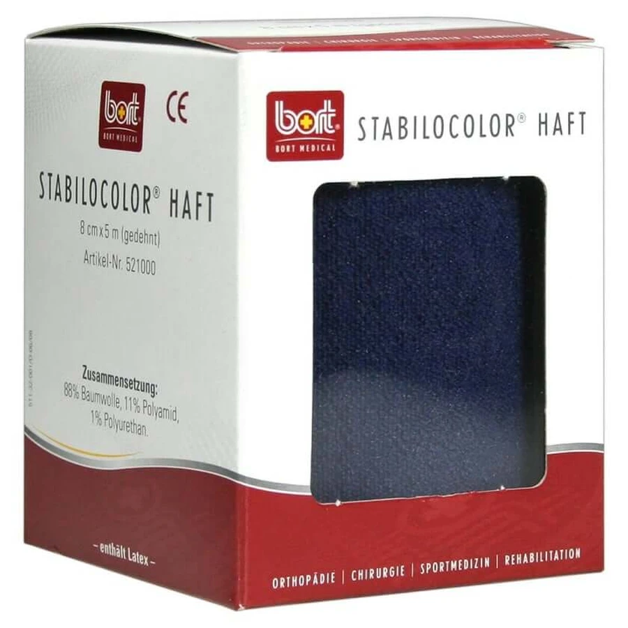 BORT Stabilocolor bandaj adeziv 8 cm albastru 1 buc