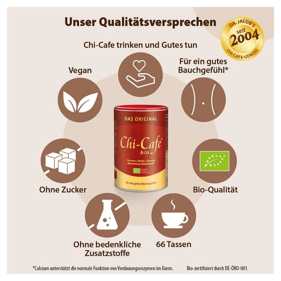 Chi-Cafe BIO Wellness Koffie met Reishi en Guarana-Extrak 400 g