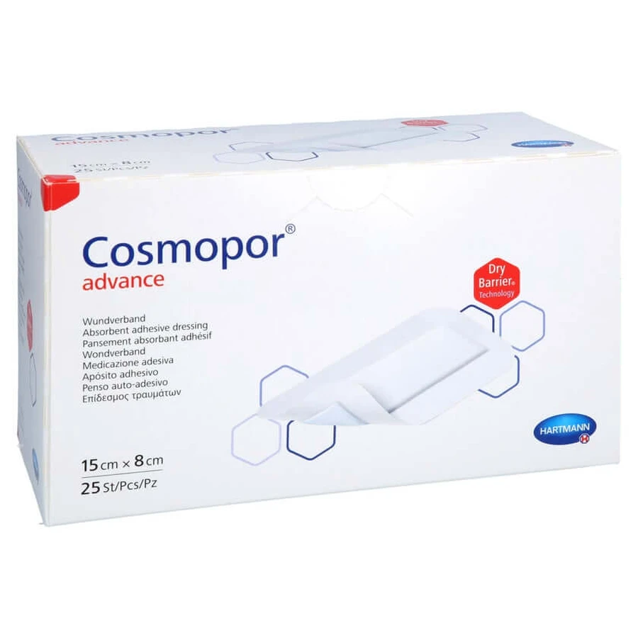 Cosmopor Advance apósito 8x15 cm 25 uds.