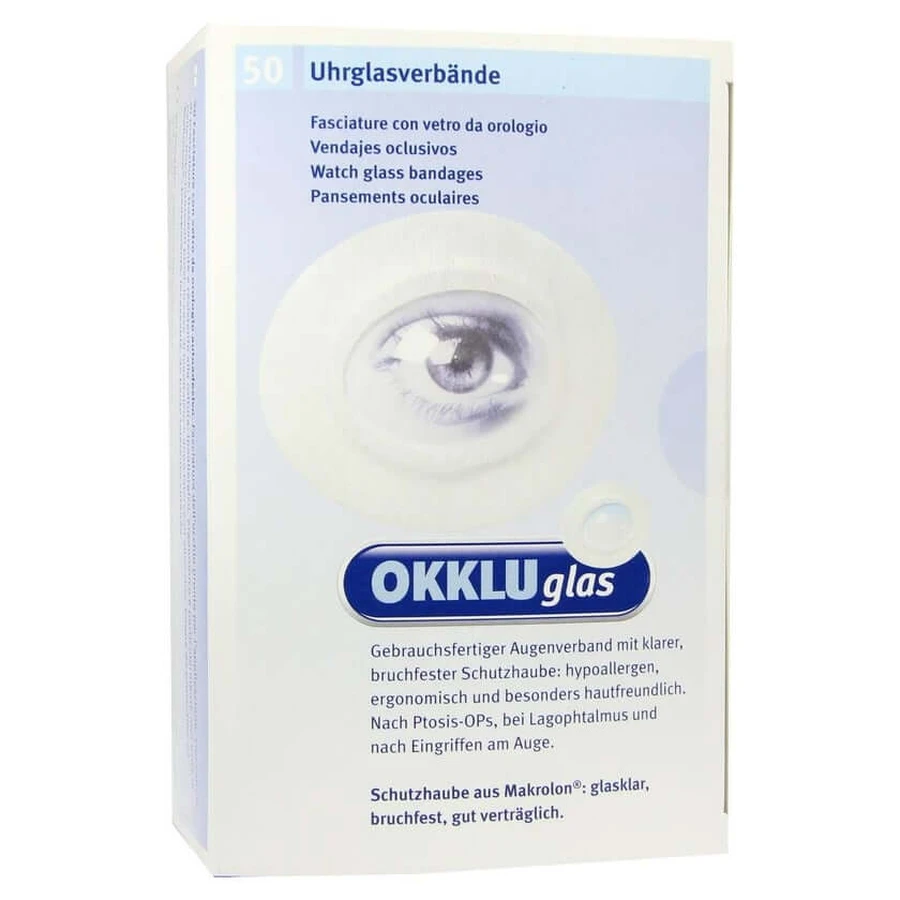 Venda de cristal para reloj Occluglas 50 unid.