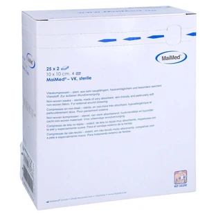 Non-woven compresses sterile 10x10 cm 4f 25X2 pcs.