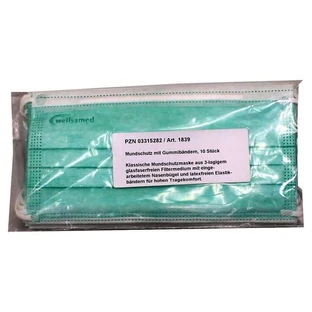 Mouthguard with rubber band 10 pcs
