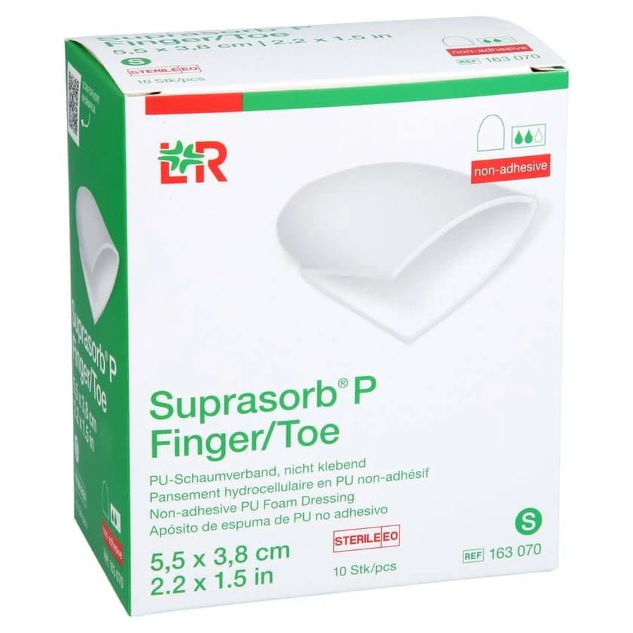 Suprasorb P finger/toe Pu-foam bandage sterile size s 10 pcs.