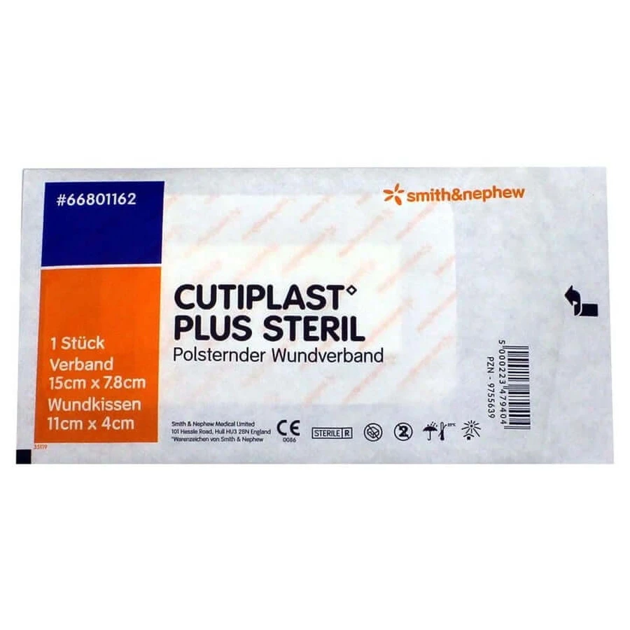 Cutiplast Plus bandaj steril 7,8x15 cm 1 buc
