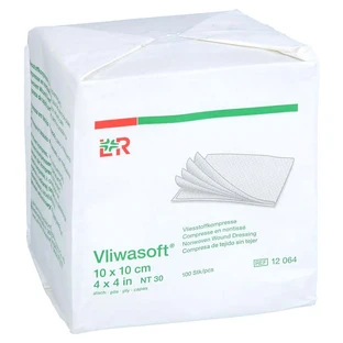 Vliwasoft non-woven compresses non-sterile 10x10 100 pcs.