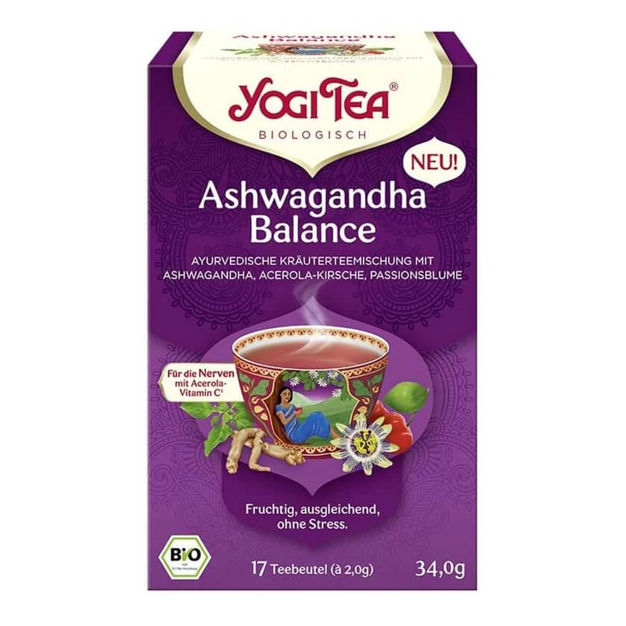 Yogi Tea - Ashwagandha Balans Biologische Kruidenthee 17X2,0 g