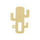 Siliconen gingivaring, cactusmodel, geel, Minikoioi