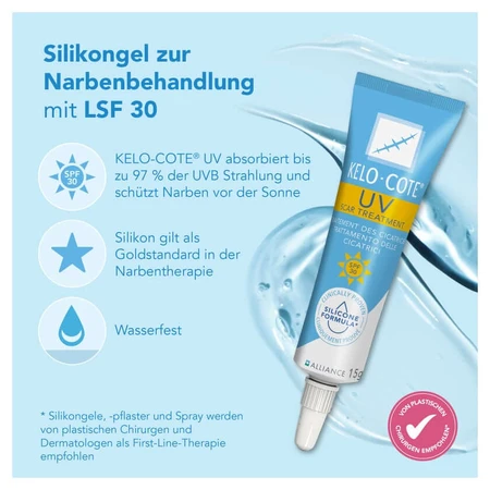 Kelo-cote UV silicone scar gel SPF 30 15 g